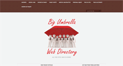 Desktop Screenshot of bigumbrellawebdirectory.com