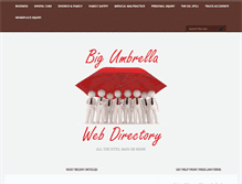 Tablet Screenshot of bigumbrellawebdirectory.com